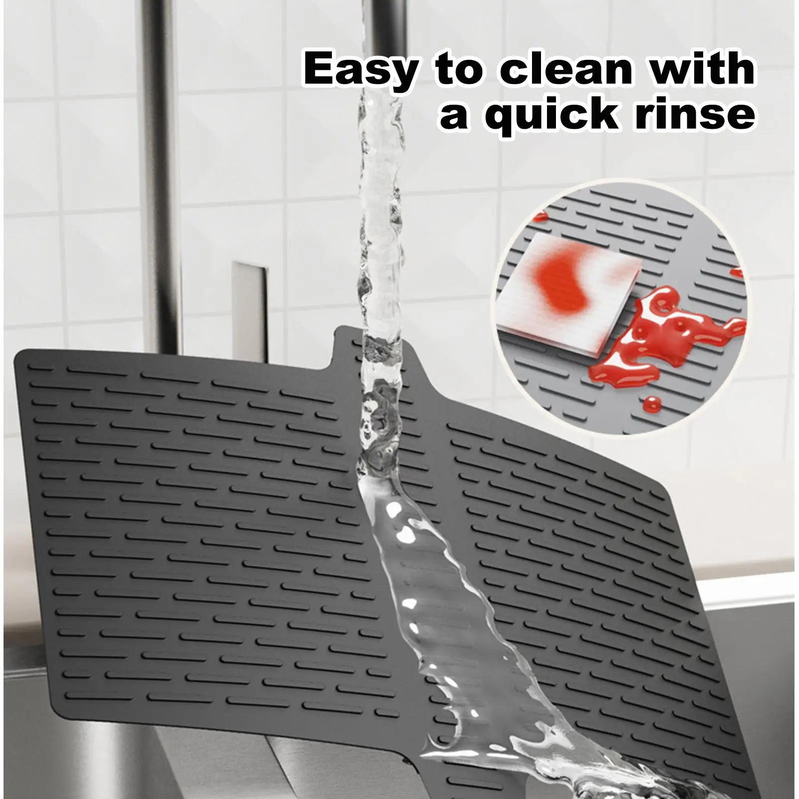 Sink Saddle Sink Saddle For Kitchen Divided Pad Guard For Counter Bathroom Cabinet Faucet Draining Drying