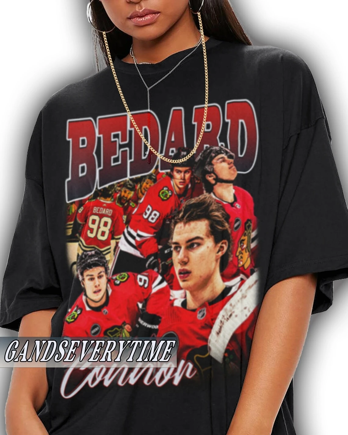 Connor Berdard Shirt Gift Homage Connor Bedard T-Shirt Sport Retro Tee