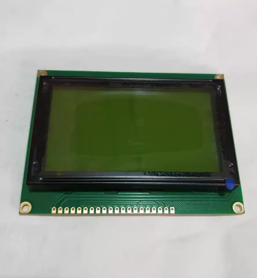 JHD12864E 622M9 LCD screen, yellow-green screen without font library