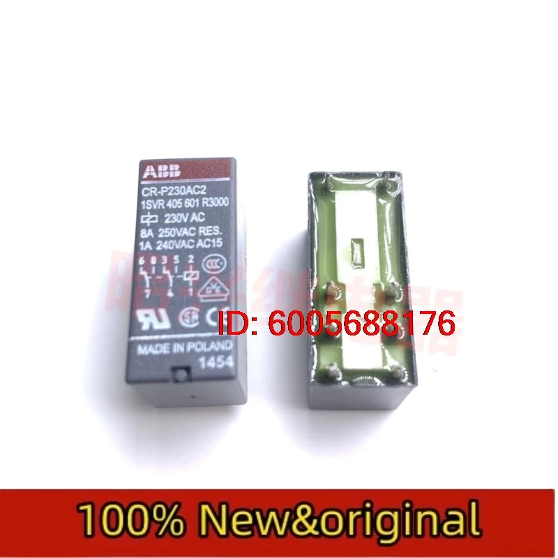 10PCS CR-P230AC2 AC230V 2 open and 2 close 8 PIN CR-PSS base ISVR405650R1000 relay 8A 8 PIN Original & Brand New