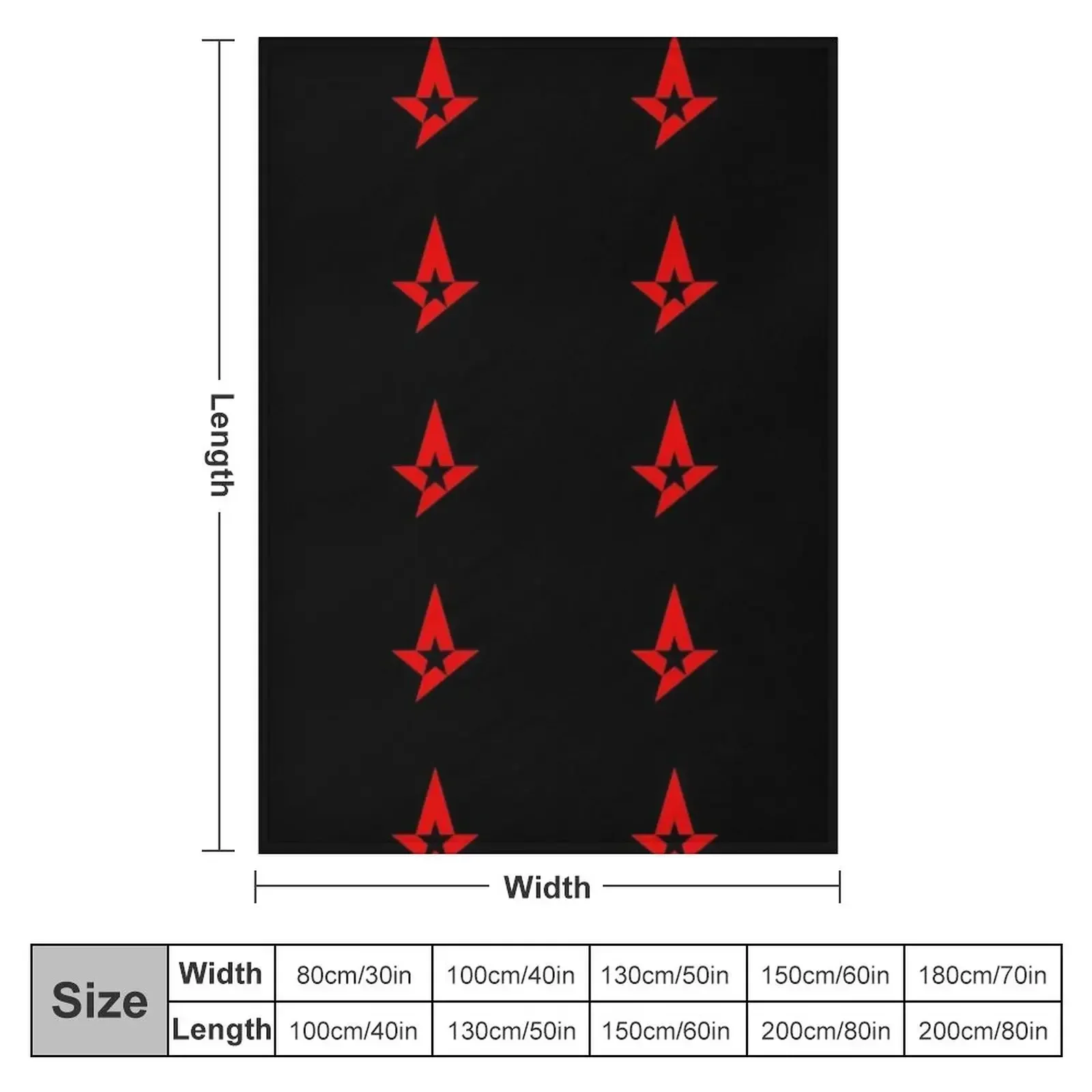 Astralis CS:GO eSports FPS Team Mask - Counter Strike Global Offensive Throw Blanket