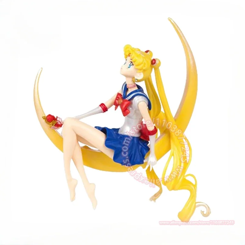 Sailor Moon Assembles Toys Cute Model Cake Decoration Party Decorate Cartoon Hand Do Anime Peripheral Children's Birthday Gifts