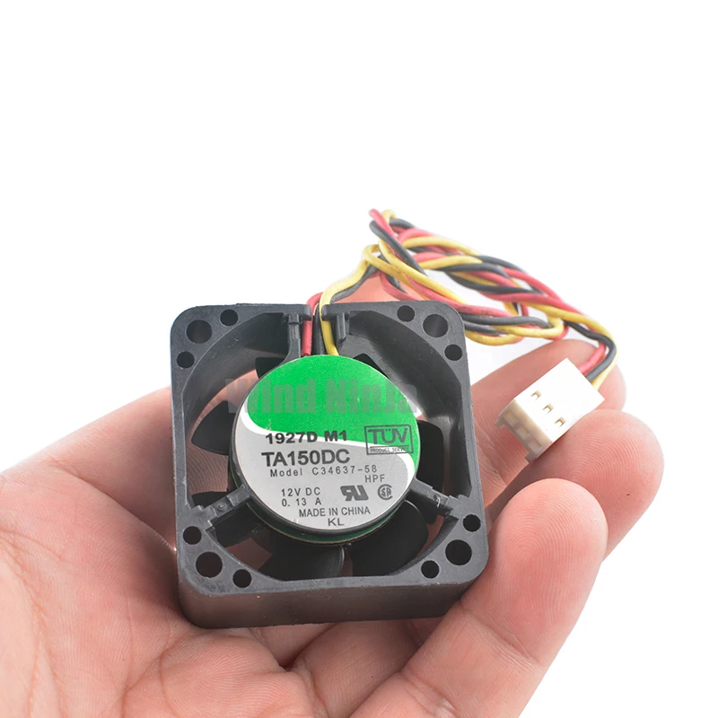 TA150DC C34637-58 4cm 40mm fan 40x40x20mm DC12V 0.13A 3pin Dual ball bearing cooling fan for industrial computer power supply