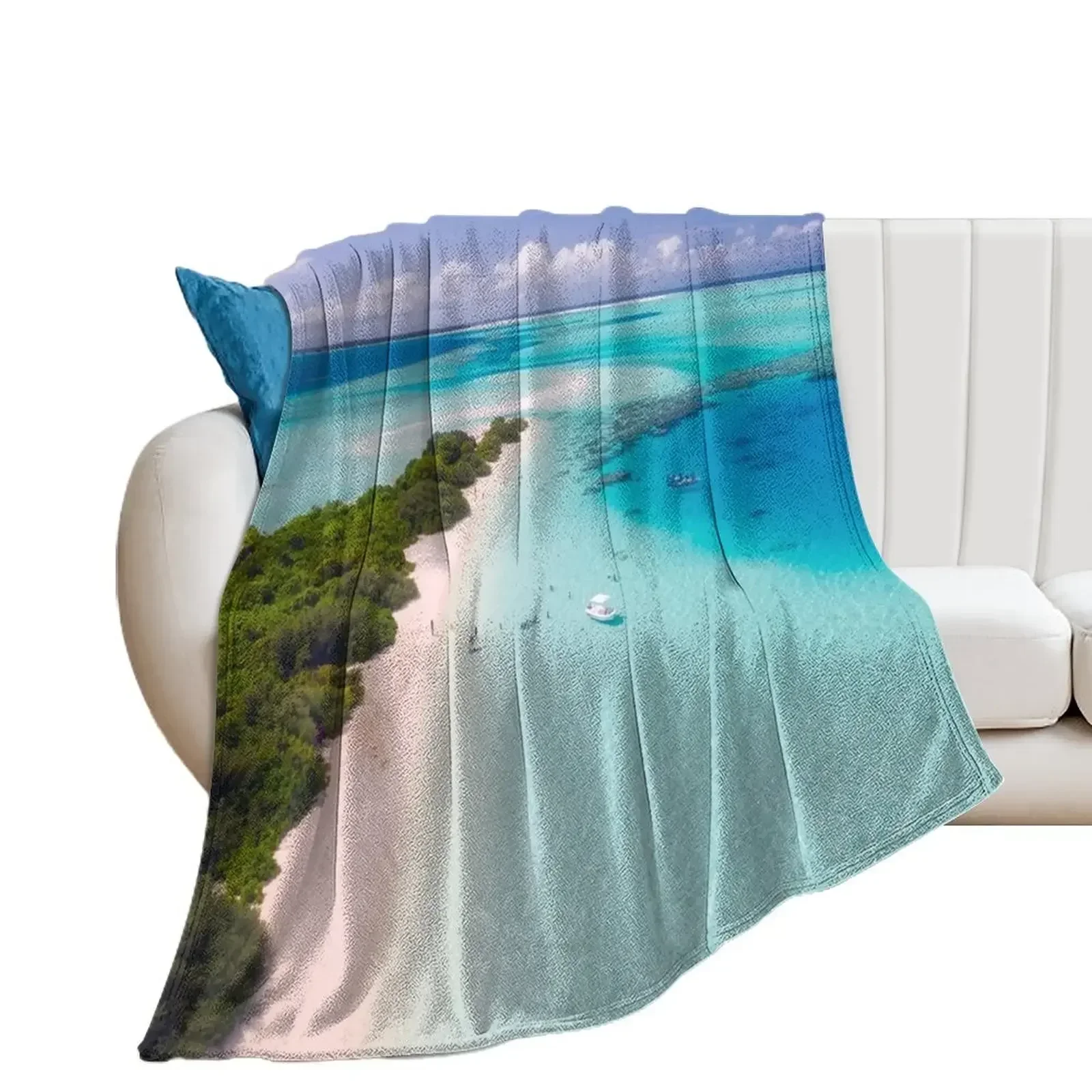 maldives tropics- beach themed for home Throw Blanket Blankets For Baby warm for winter Retros cosplay anime Blankets