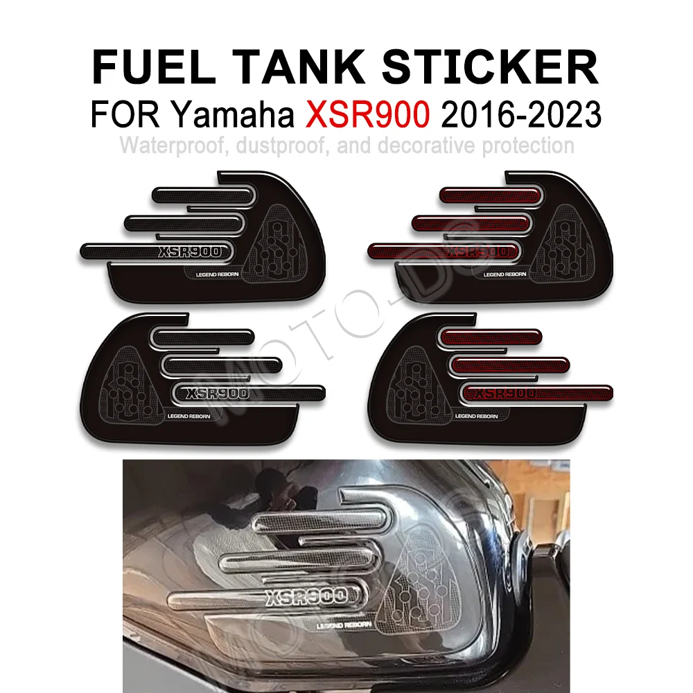 

XSR 900, 3D наклейки для мотоцикла для Yamaha XSR900 2016-2023, аксессуары для мотоциклов, защита бака, 3D водонепроницаемые наклейки