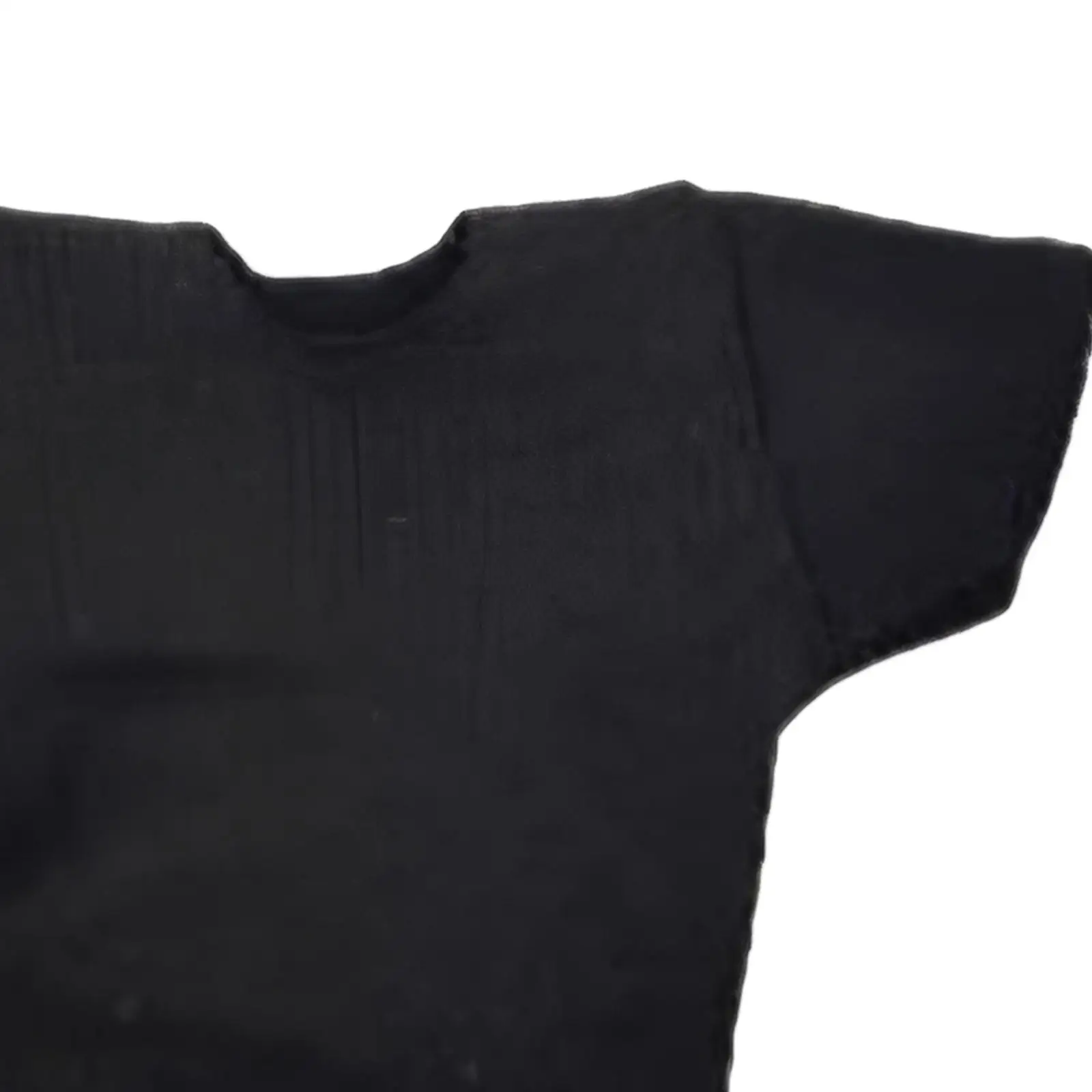 1/18 Scale Black Short Sleeve Casual Shirt for Male Action Figure Doll Miniatures Realistic Hip Hop Style Clothing