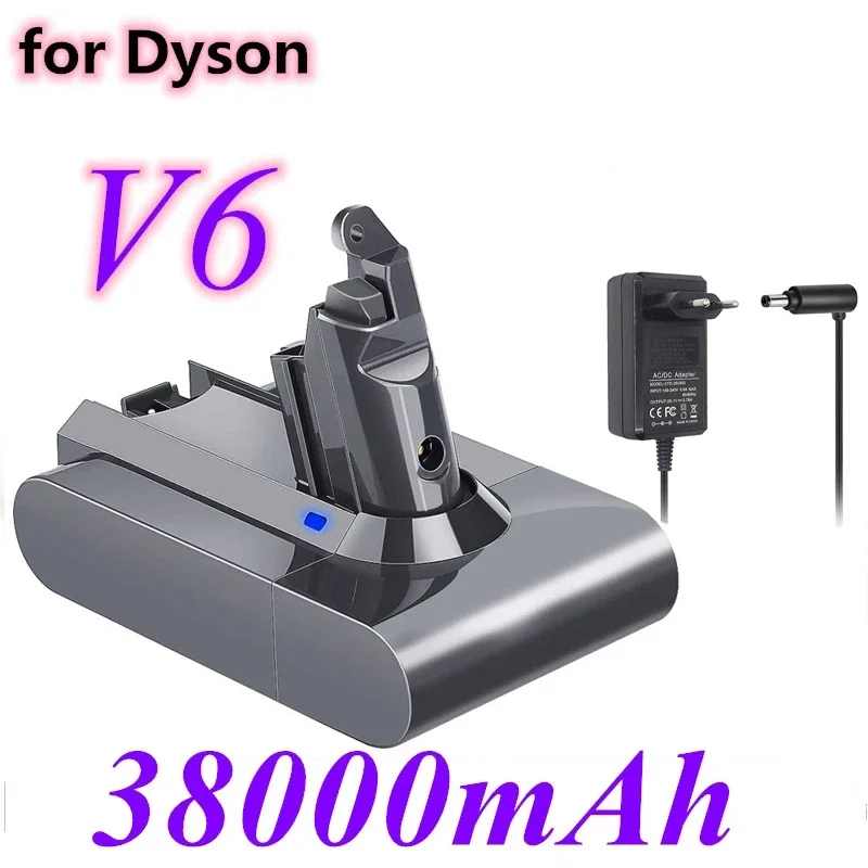 

Dyson dc62 Battery 38000mAh 21.6V Li-ion Battery for Dyson V6 DC58 DC59 DC61 DC62 DC74 SV07 SV03 SV09 Vacuum Cleaner Battery