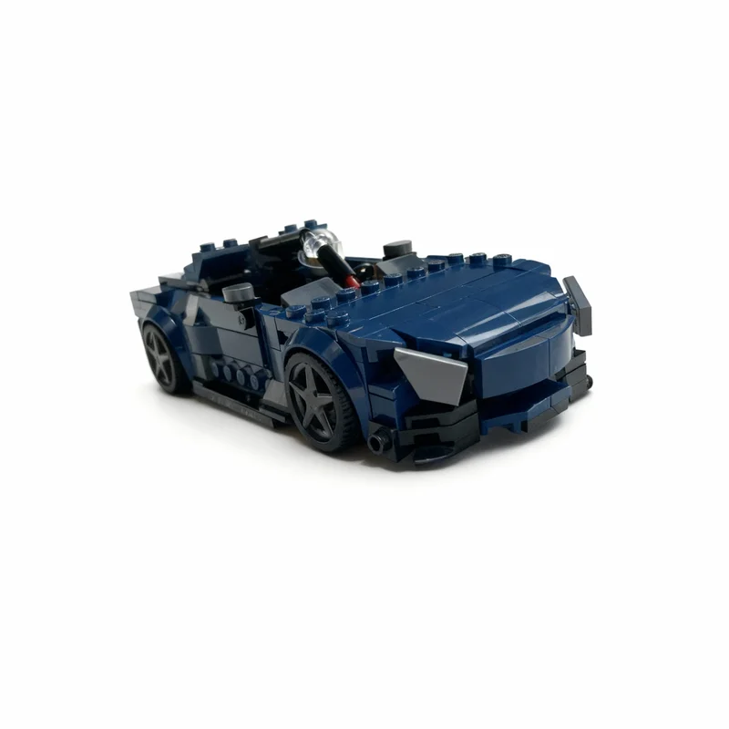 

296PCS MOC City Champions Super Car Heavy Truck Amg Purespeed Alt Model Technology DIY Assembly Building Blocks Display Gift Set