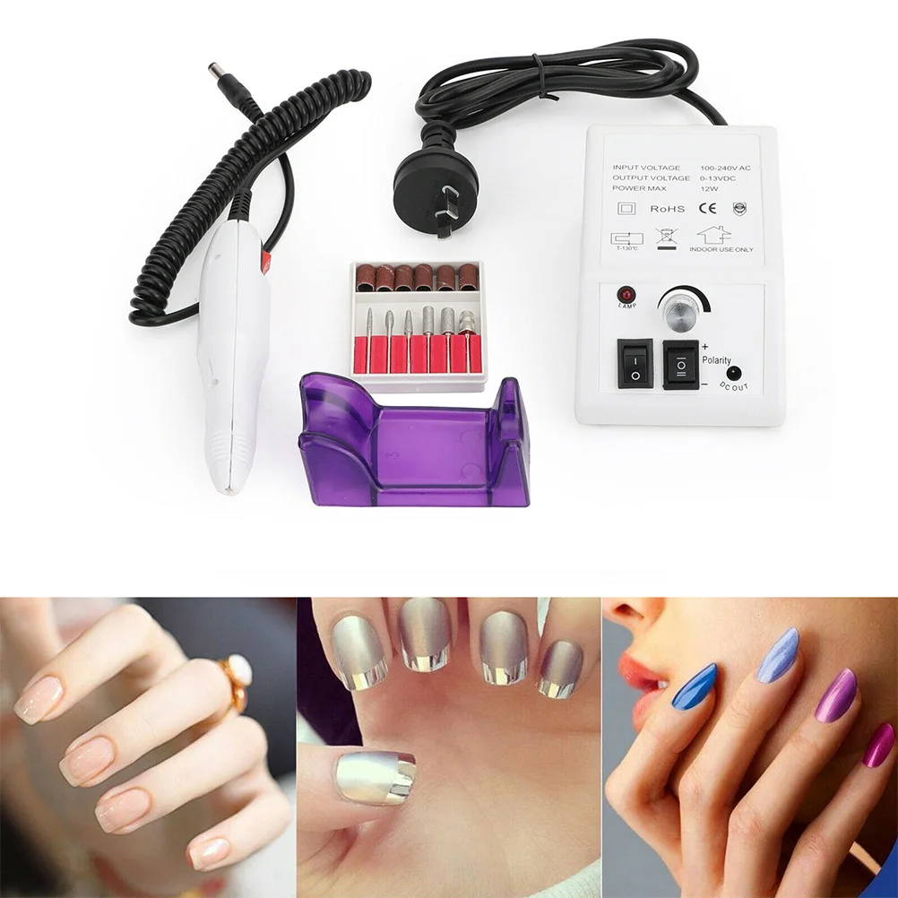 

Electric Nail Polisher Machine 20000-30000Rpm High Speed Durable Reusable Grinding Head Overvoltage Protection Polishing Tool
