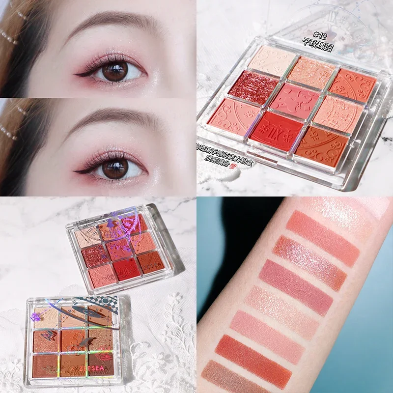 9 ألوان ZEESEA Alice Eyeshadow Palette ماتي بريق المهنية مقاوم للماء طويلة الأمد ظلال العيون يشكلون لوحة