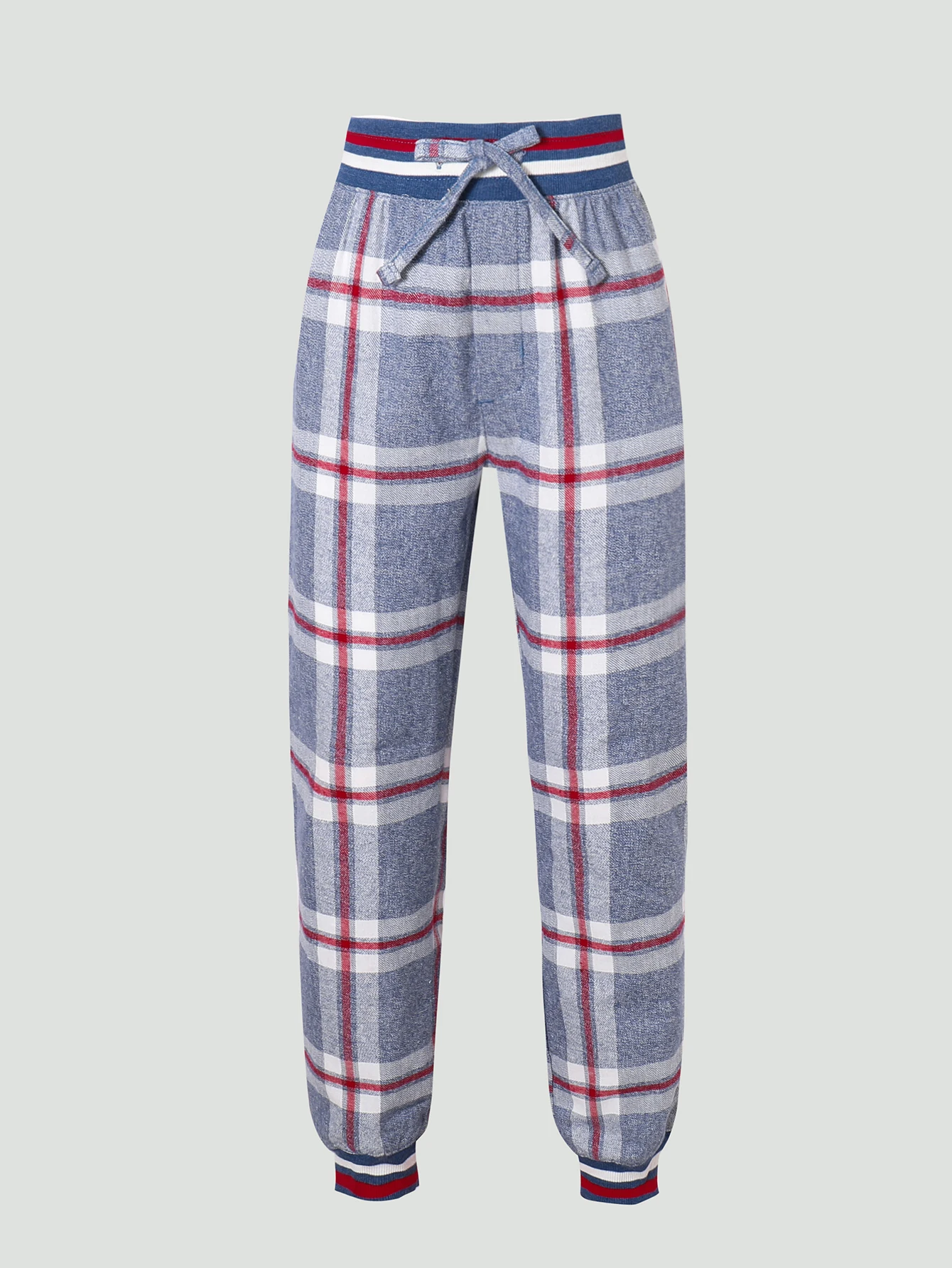 8-13yrs old Kid boy Casual Outdoor Bottoms Cotton Plaid Elastic Trousers Jogger Pants 2pcs cheap
