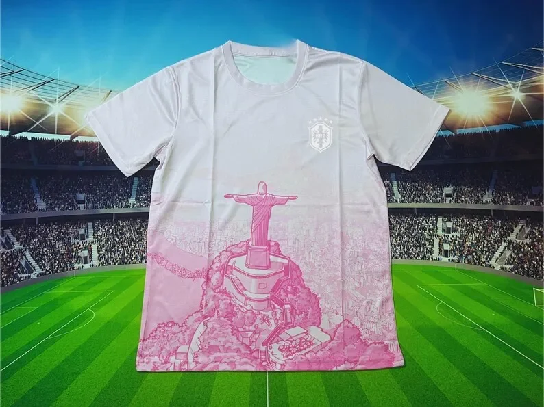 The Best-selling Men's 3D Printed Brazilian T-shirt, Concept Casual Football T-shirt