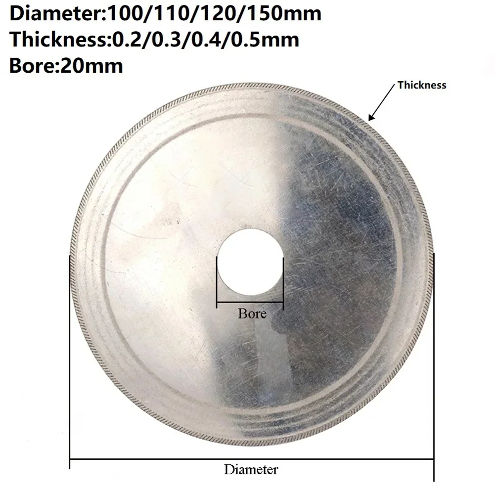 Disco de corte de sierra de diamante para piedra lapidaria, accesorios de herramientas, piezas, accesorios de herramientas para madera, plástico y