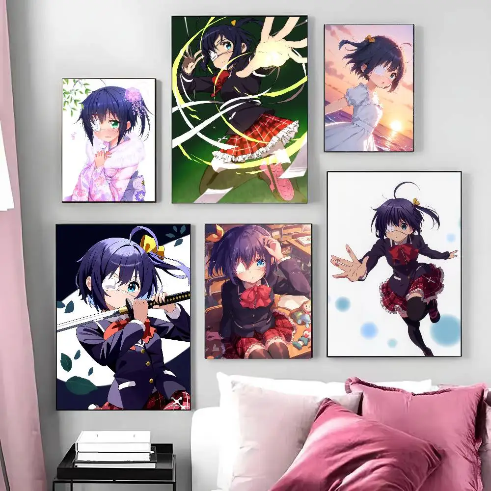 Rikka Takanashi Anime Take On Me Posters Living Room Bar Cafe Quality Canvas Vintage Style Comics Painting Art Home Wall Decor