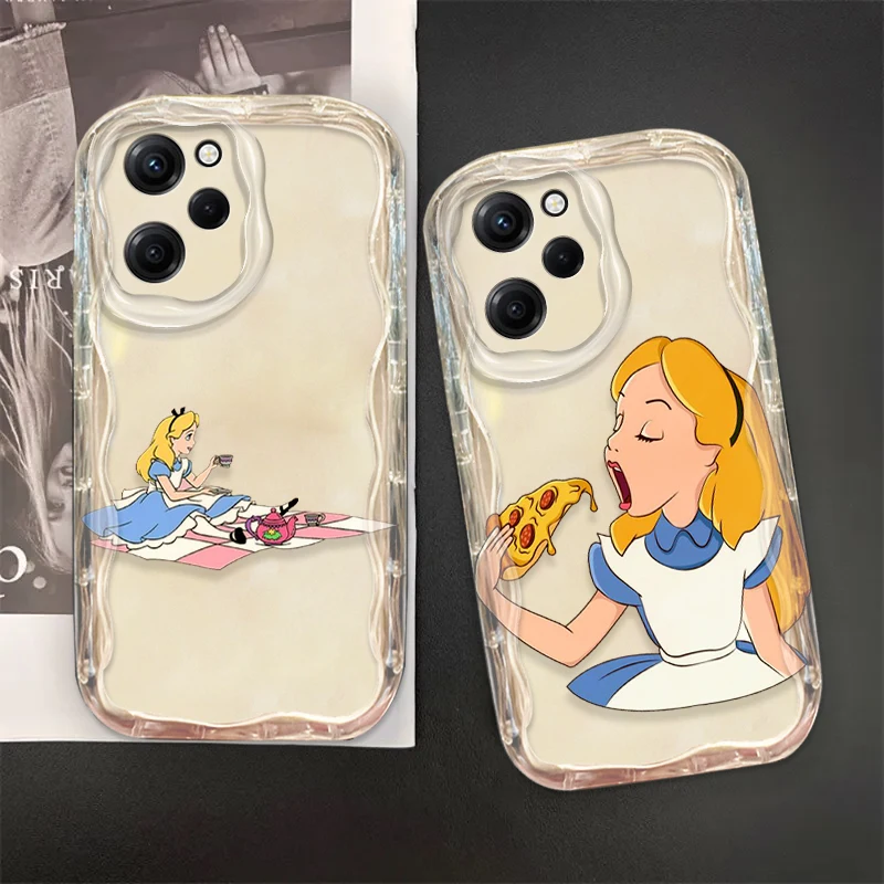 Alice Adventures In Wonderland Cover For Xiaomi Redmi Note 13 12 12Pro 11 10 Pro POCO F4 X3 X4 GT X5 X6 Wave Oil Phone Case