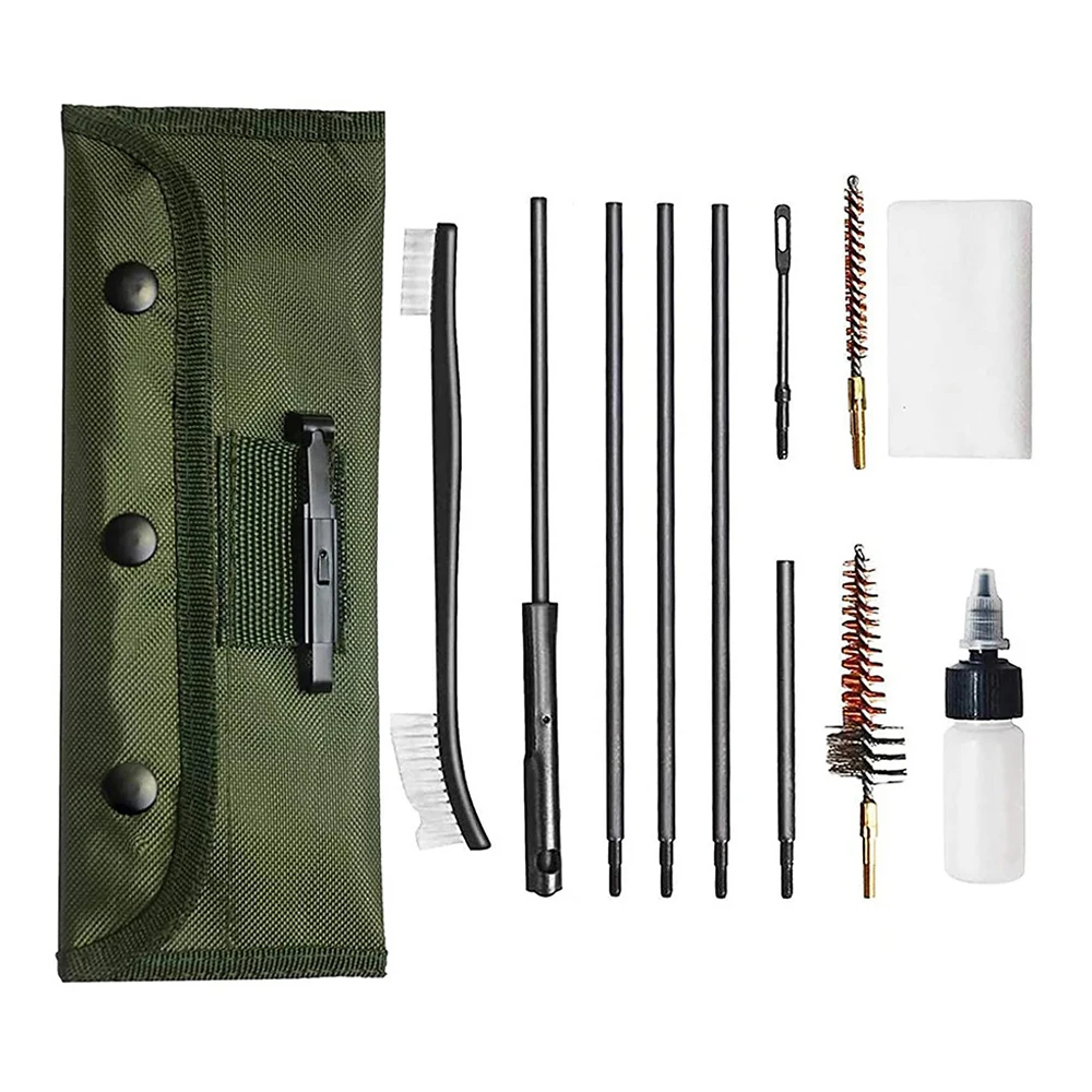 Rifle Gun Cleaning Kit Professional Precision Caliber Cleaning Kit for .223 Caliber 5.56mm Rifle or Shooting Gun With Bore Brush