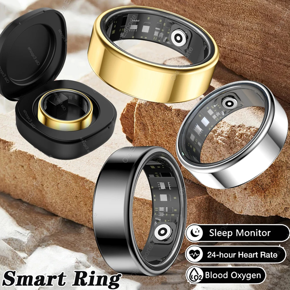 Smart Ring Newest Intelligent Wearable Device For Men Women Bluetooth Heart Rate Sleep Health Monitor Waterproof for IOS Android