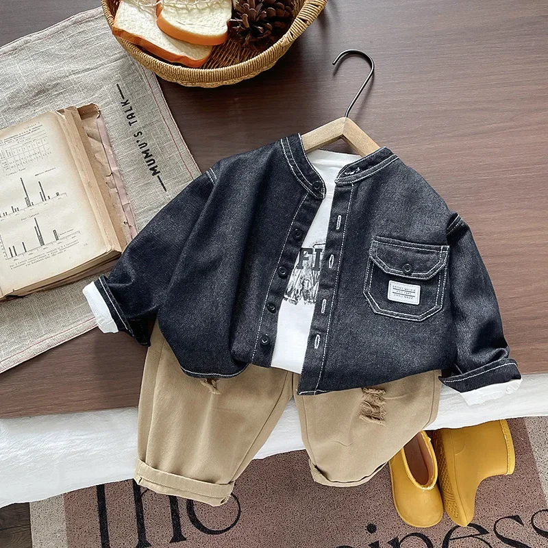 New Autumn Baby Clothes Children Boys Jacket T-Shirt Pants 3Pcs/Sets Kids Girls Clothing Suit Infant Costume Toddler Tracksuits
