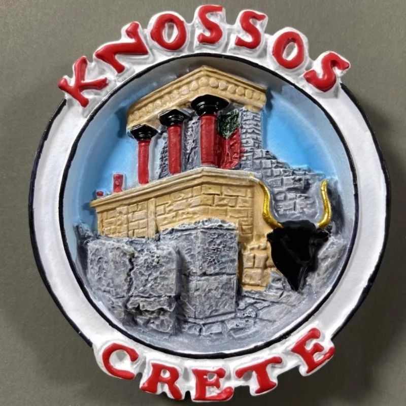 اليونان كريت مغناطيس الثلاجة Chalkidiki Kefallinia الهدايا التذكارية السياحية الثلاجة ملصقات المغناطيسي ديكور المنزل هدايا الزفاف