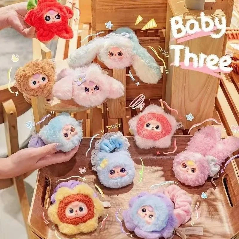 

100% натуральная повязка для волос Baby Three Mengmeng, серия загадочной слепых коробок, милая трендовая игрушка, повязка на голову для куклы, аксессуары для волос, подарки для девочек