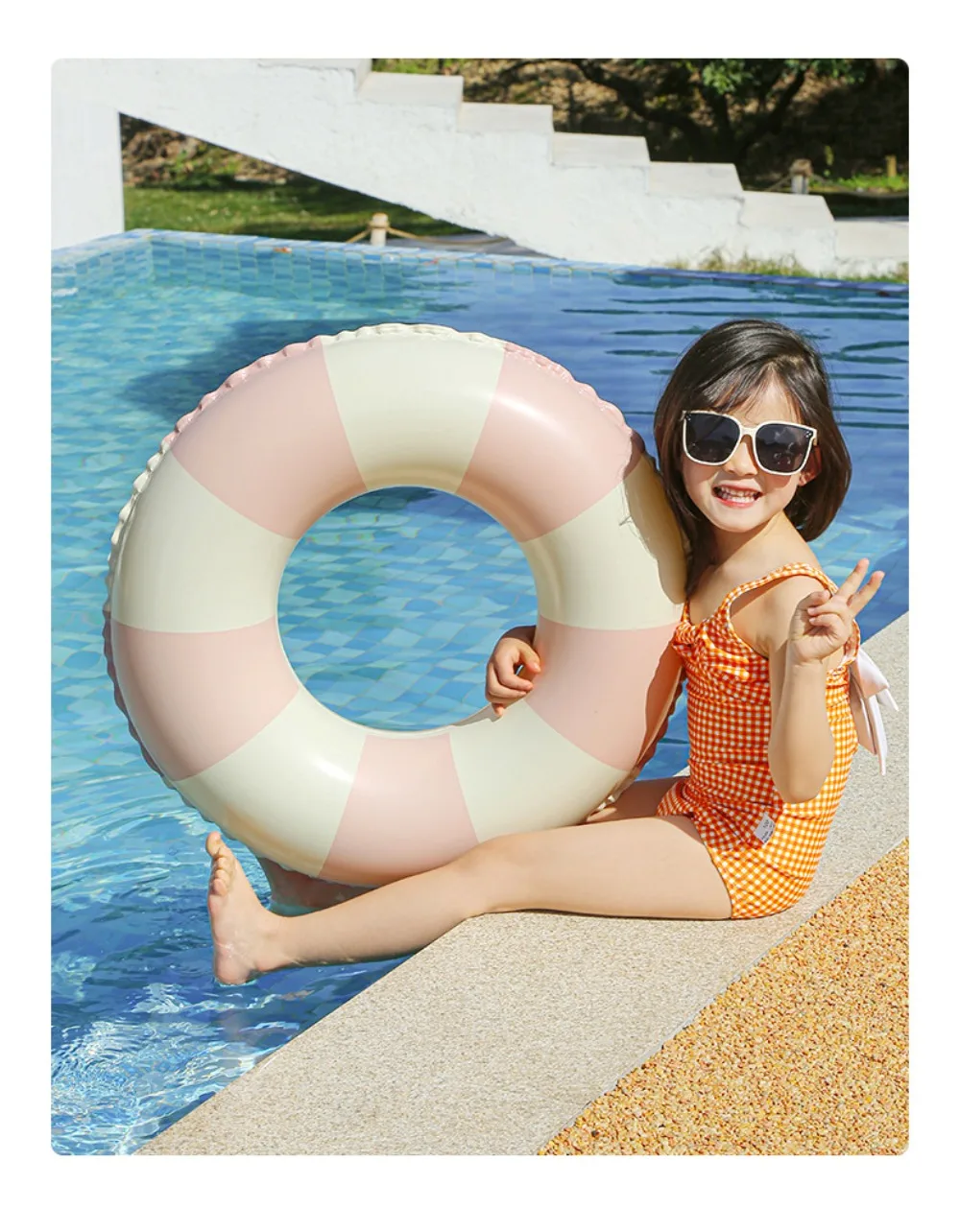 Kinder Schwimmen Kreis Anfänger Erwachsene Verdickte Anti-rollover Schwimmen Ausrüstung Niedlichen Cartoon Baby Schwimmen Kreis