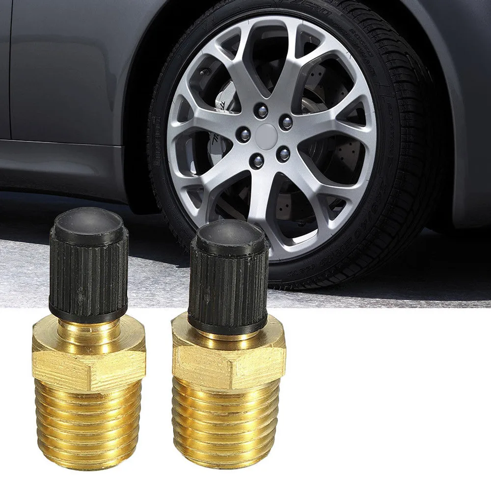 

2PCS Car 1/8" NPT MPT Solid Brass Air Compressor Tank Fill Valve Hexagonal Valves & Parts Auto Accessories M8 M10