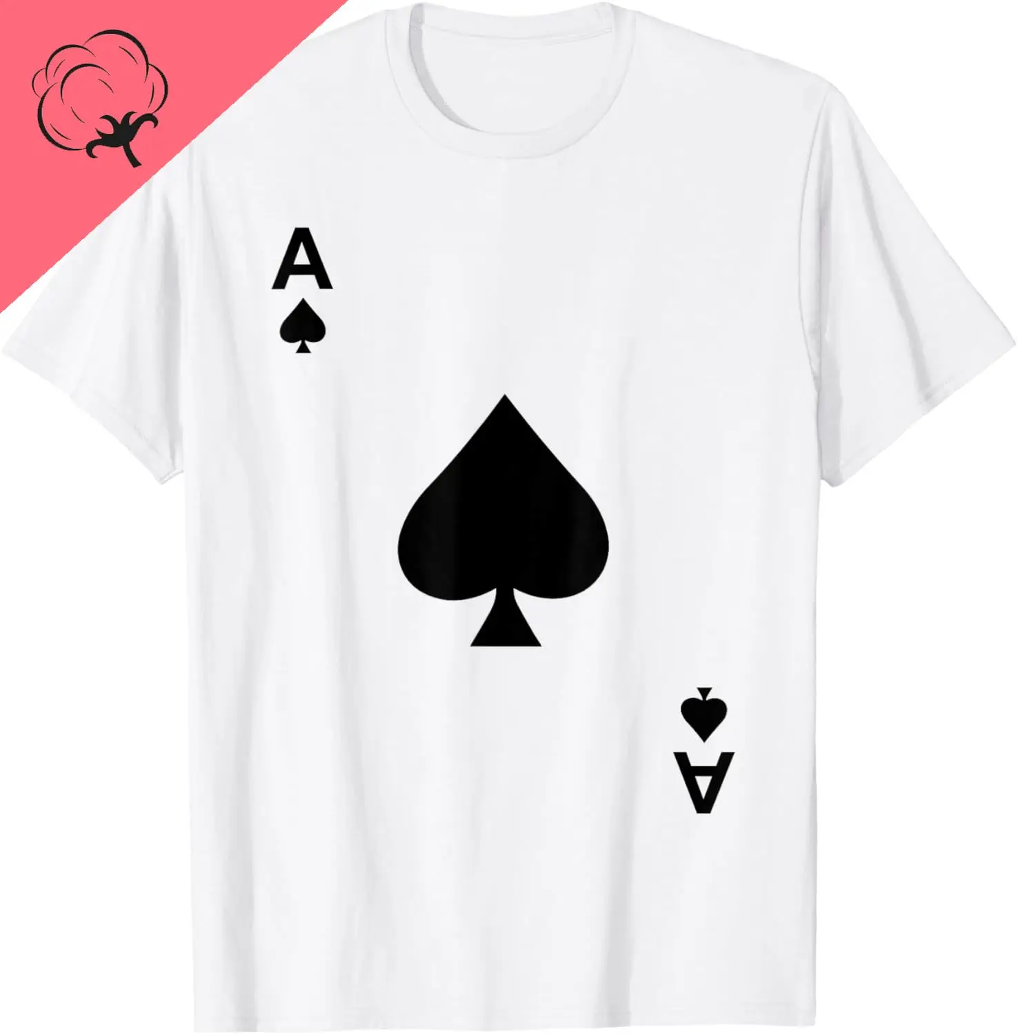 Ace of Spades Tshirt Blackjack Cards Poker 21 Teeshirt Custom Printed Graphic Print on Demand Funny Shirt Camiseta