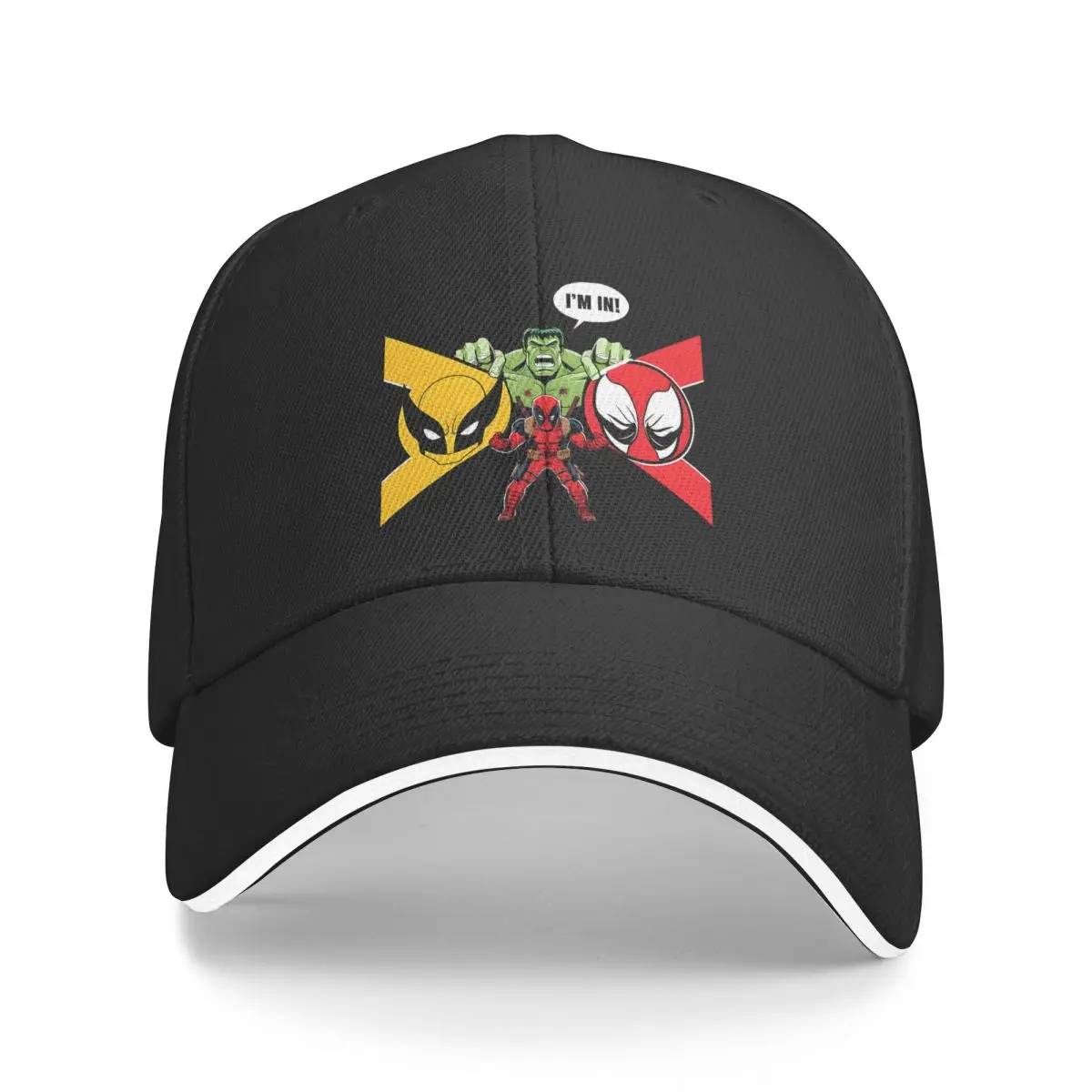 Together Fight Baseball Cap Men Hats Women Visor Protection Snapback Marvel Deadpool & Wolverine Caps