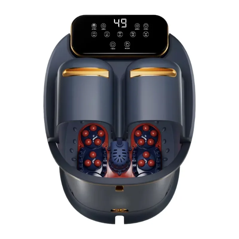 Automatic Roller Electric Heated Foot Bath Bucket  Spa Massage Detox Ionic  Foot Spa Bath Massager