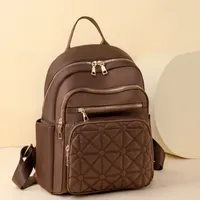 New Leisure Nylon High-capacity Travelling Bag 2025 Fashion Versatile Backpack Lingge Embroidery Thread Commute School Bags