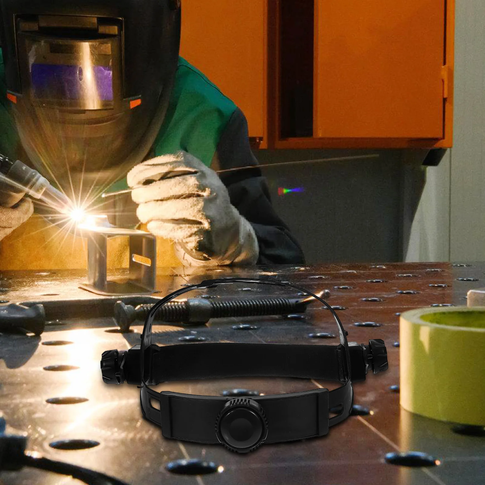 

Adjustable Replacement Welding Headband Durable Black Resistant Material for Metal Protection Compatible with
