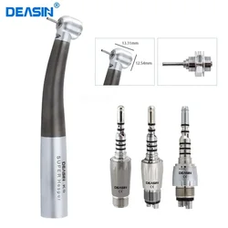 Dental Titanium Fiber optic High Speed Handpiece Air Turbine with Ceramic Bearing Torque push button head For KAVO coupler