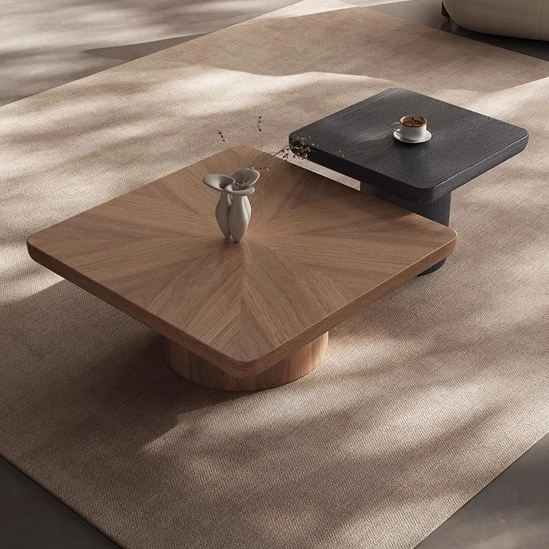 Retro style solid wood coffee table Italian style living room small apartment household antique style creative designer simple s