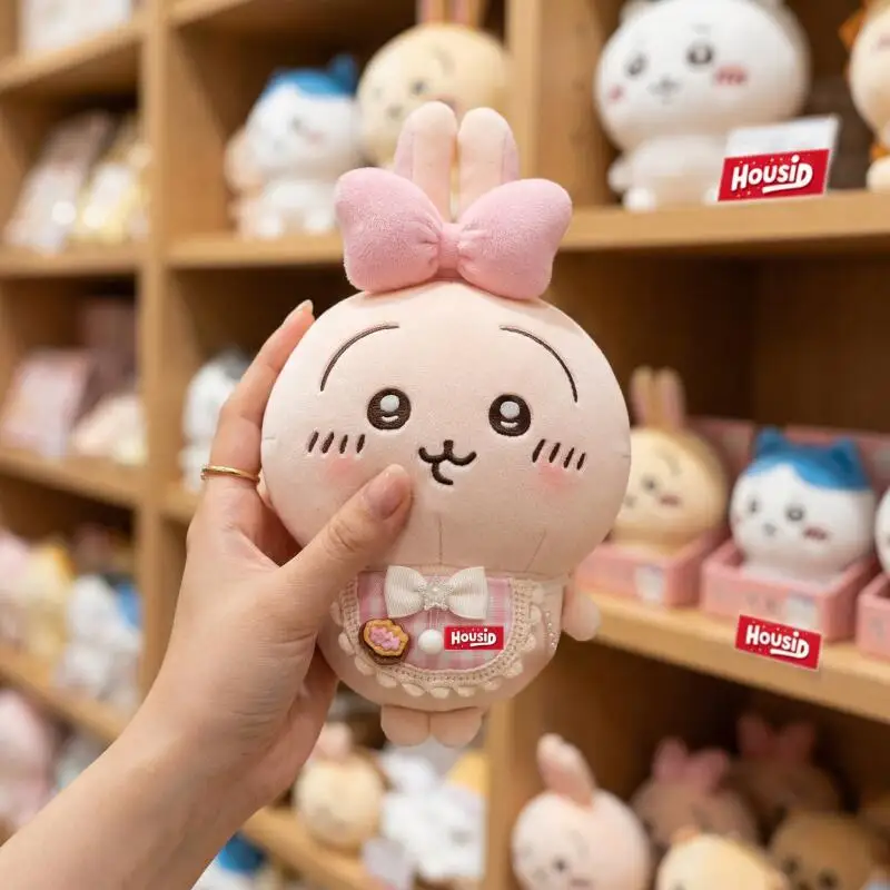 New Chiikawa 20Cm Bow Plush Toy Kawayii Usagi Student Toy Decoration Ins Korean Style Cartoon Anime Friend Birthday Gift