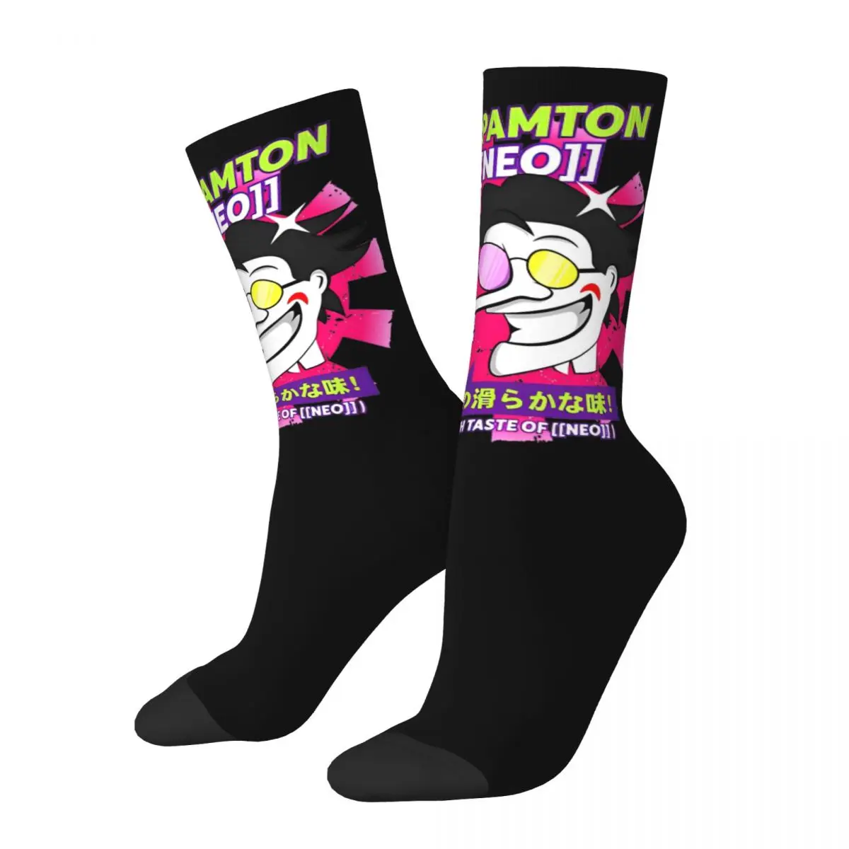 Deltarune Spamton Undertale Socks Gothic Stockings Couple Soft Breathable Outdoor Socks Autumn Design Anti Slip Socks