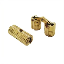 1PCS Copper Barrel Hinges Cylindrical Hidden Cabinet Invisible Brass 8mm 10mm 12mm 14mm 16mm 18mm Door Small Box Hinge
