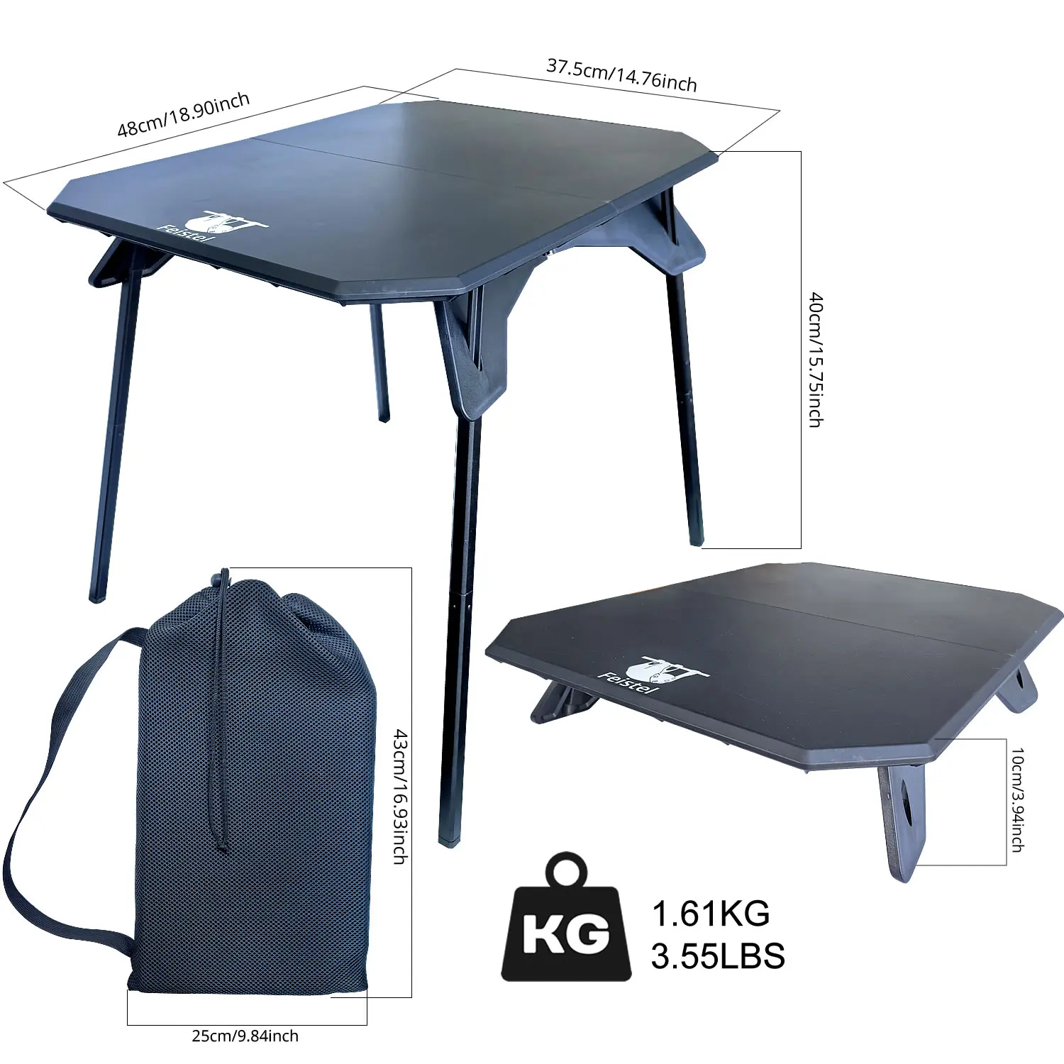 Outdoor Camping Tables Multi-functional Folding Plastic Table For Indoor Bed Tent and Field