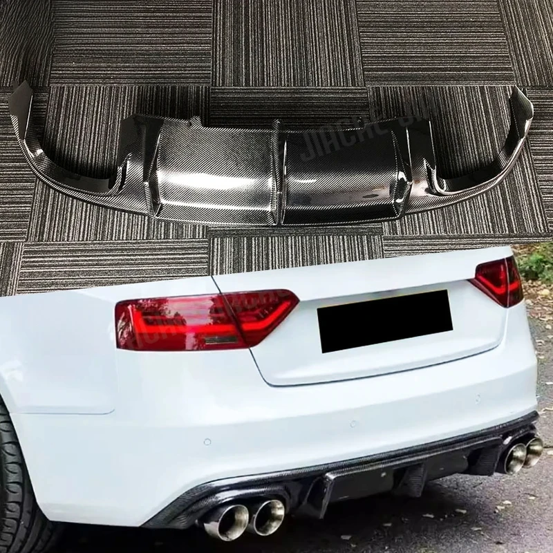 

Wholesale Carbon Fiber Rear Diffuser Lip With Side Flaps Fit 2012-2017 A5 Sline S5 B8.5 Coupe Sedan Mod Body Kit Parts