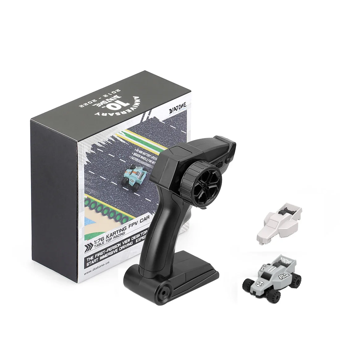 

Diatone 1:76 Q33 Картинг 60 минут RTR Двойные автомобили Колесная база 33 мм с пультом дистанционного управления Q2 до 50 метров