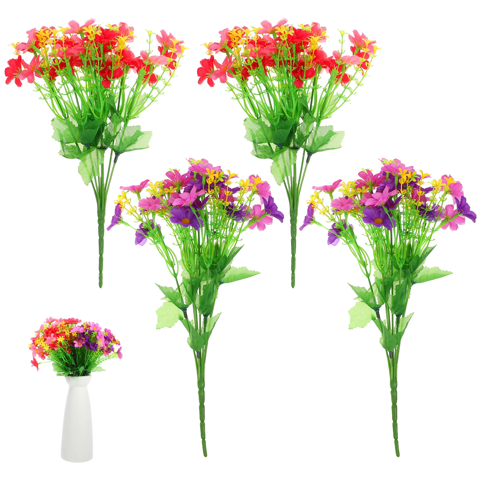 

Artificial Daisy Flowers 28 Heads Realistic Faux Daisies Home Decor Party Photo Props Wedding Craft