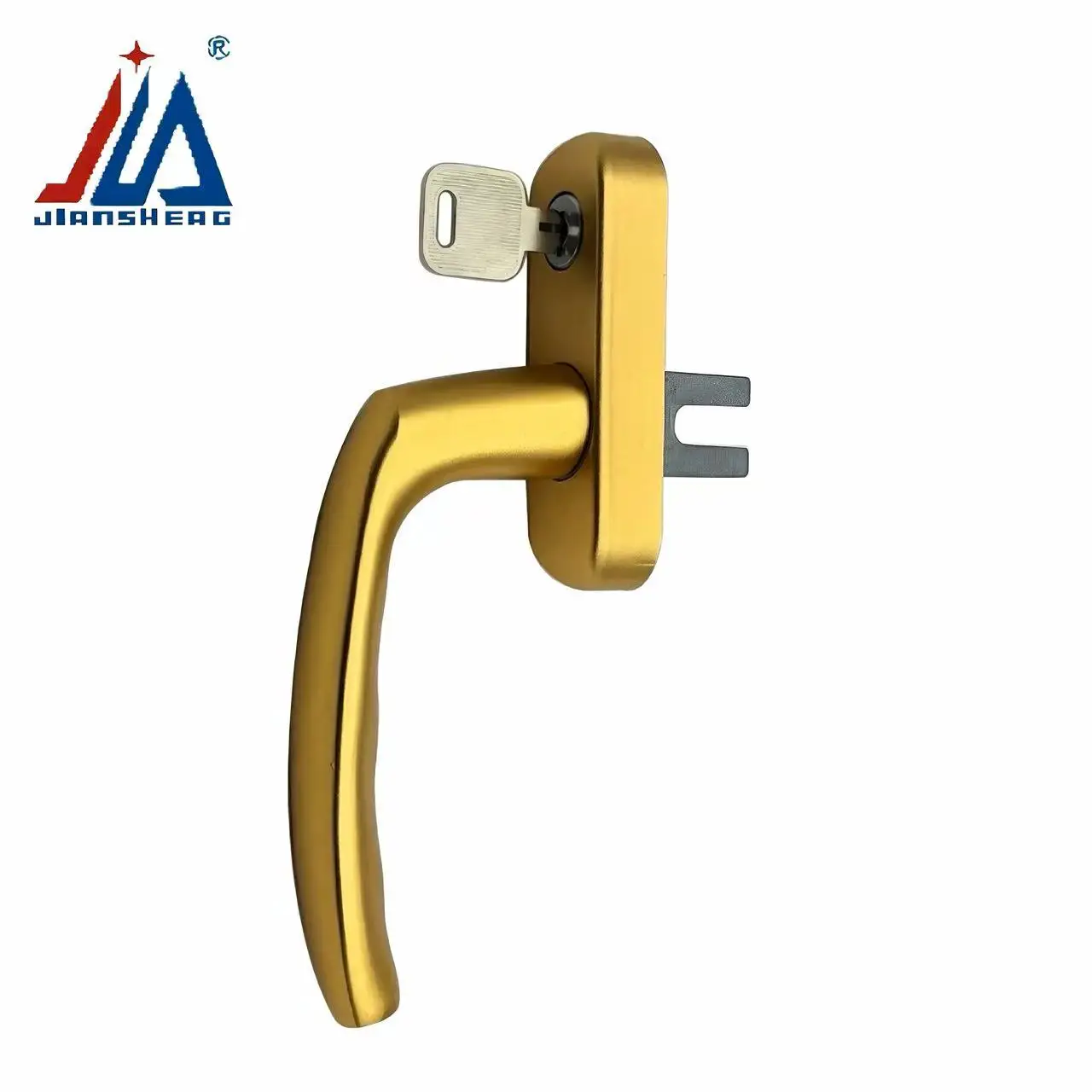Child Lock Casement Window Handle with Key 77mm Spindle Screen Window Handle for Home Security