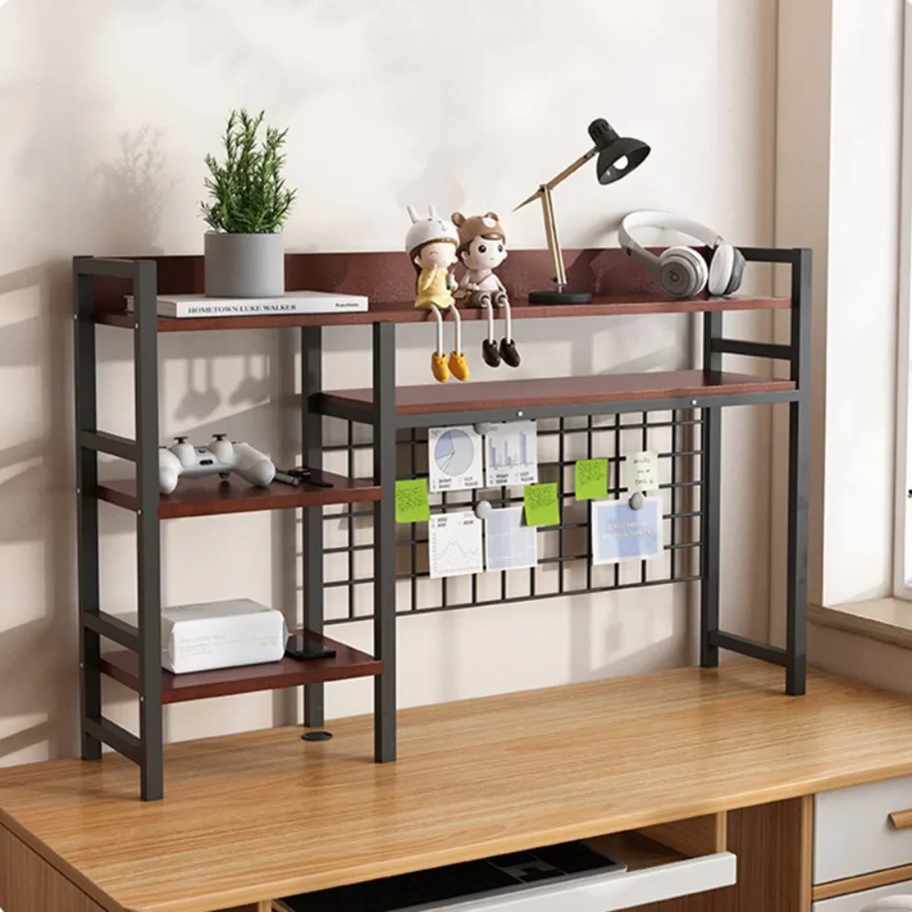 

Bookcase with Grid Bookshelf Desk Multi-function Rack Household High-capacity Save Space Computer Desk Book Shelf Furniture