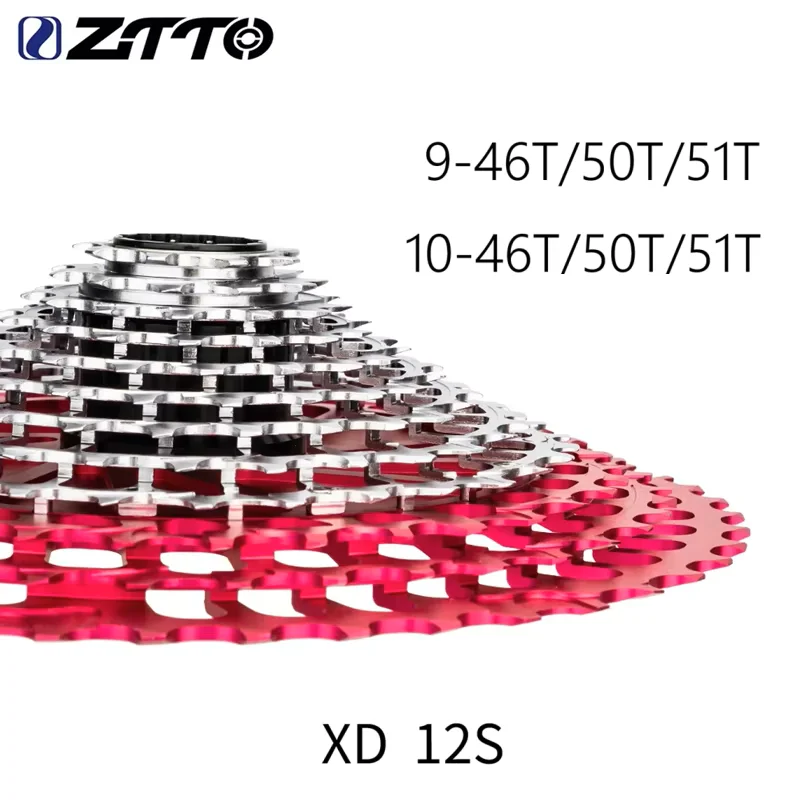 ZTTO Magenta K7 SLR3 12S MTB XD Cassette 274g-312g 12-Speed Freewheel Universal Bike Gear System CNC Sprockets