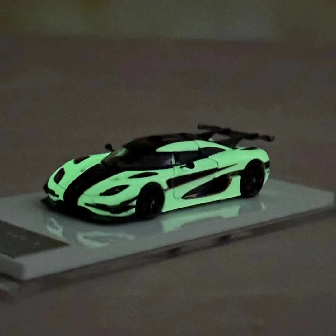 Stocks POP Shine 1:64 Diecast Koenigsegg ONE 1 Luminous White Color In 2024