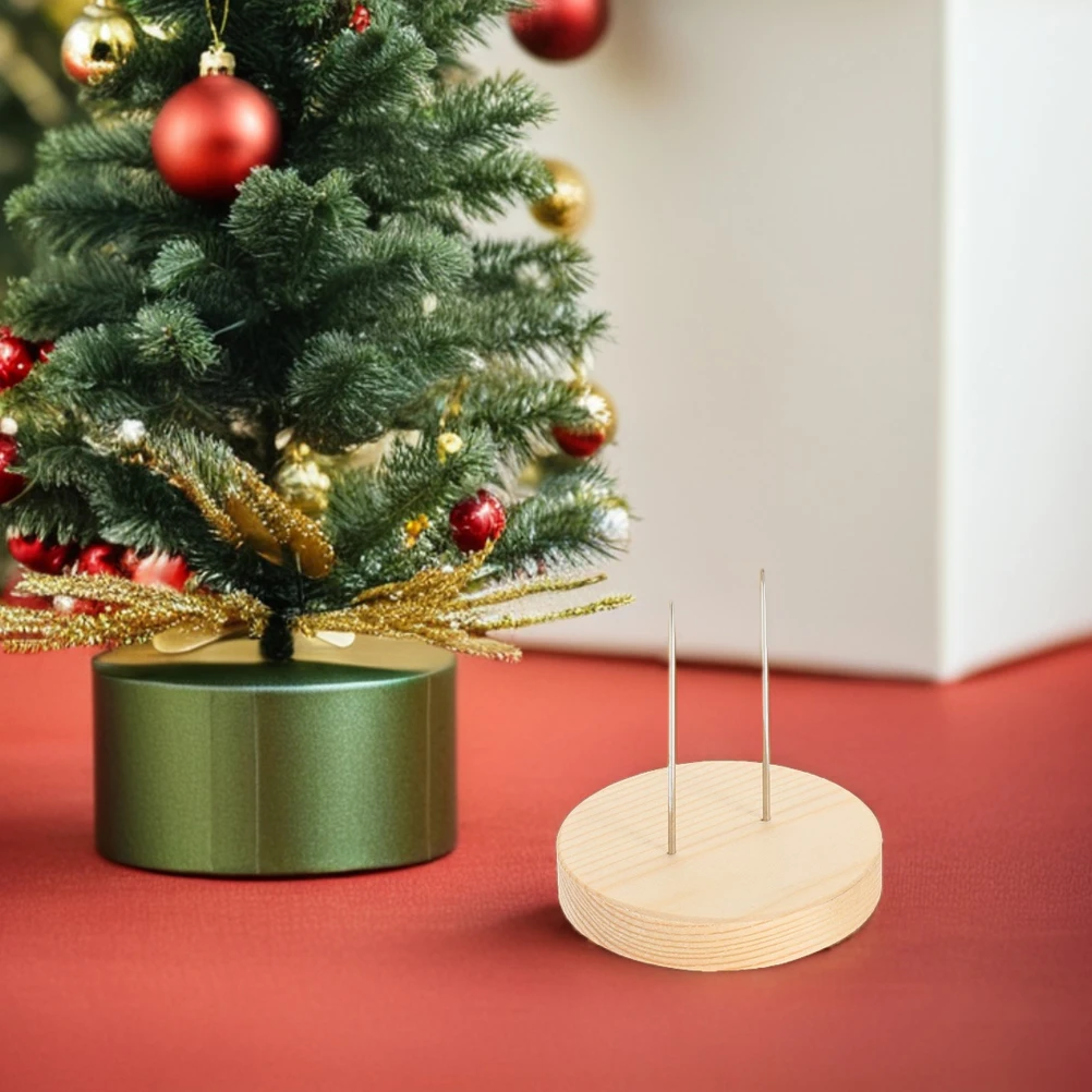 

12 шт., подставка для вязания крючком, деревянный держатель с двойной иглой для глиняных фигурок, вязаная коллекционная витрина, стеллаж для хранения