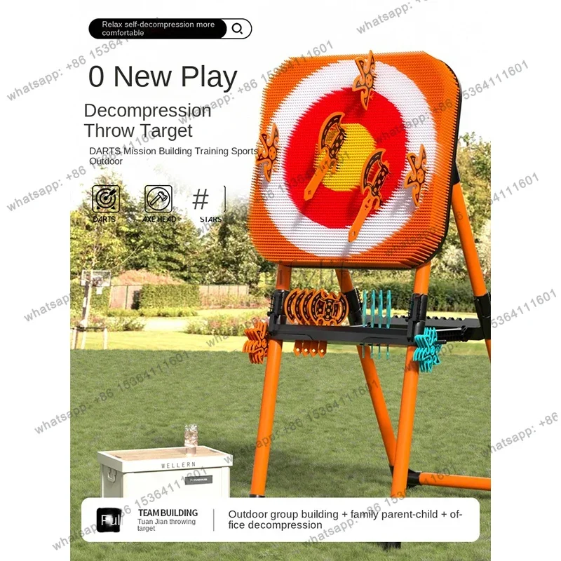 Best Sellers MIYAUP Axe Throw Target Amazon Axe Target Dartboard Iron Frame Family / Children's Team Building Throwing Set