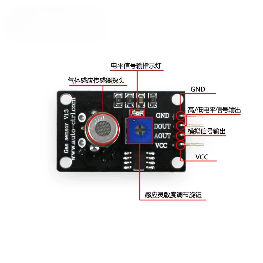 TGS2610 Gas Liquefied Gas Detection Sensor Module Analog Output