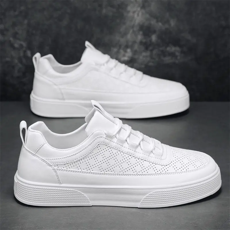 

Thick-soled Men's Shoes Versatile Fashionable Shoes for Men Casual Breathable Men's Sneakers No Slip Trendy Man White Sneakers