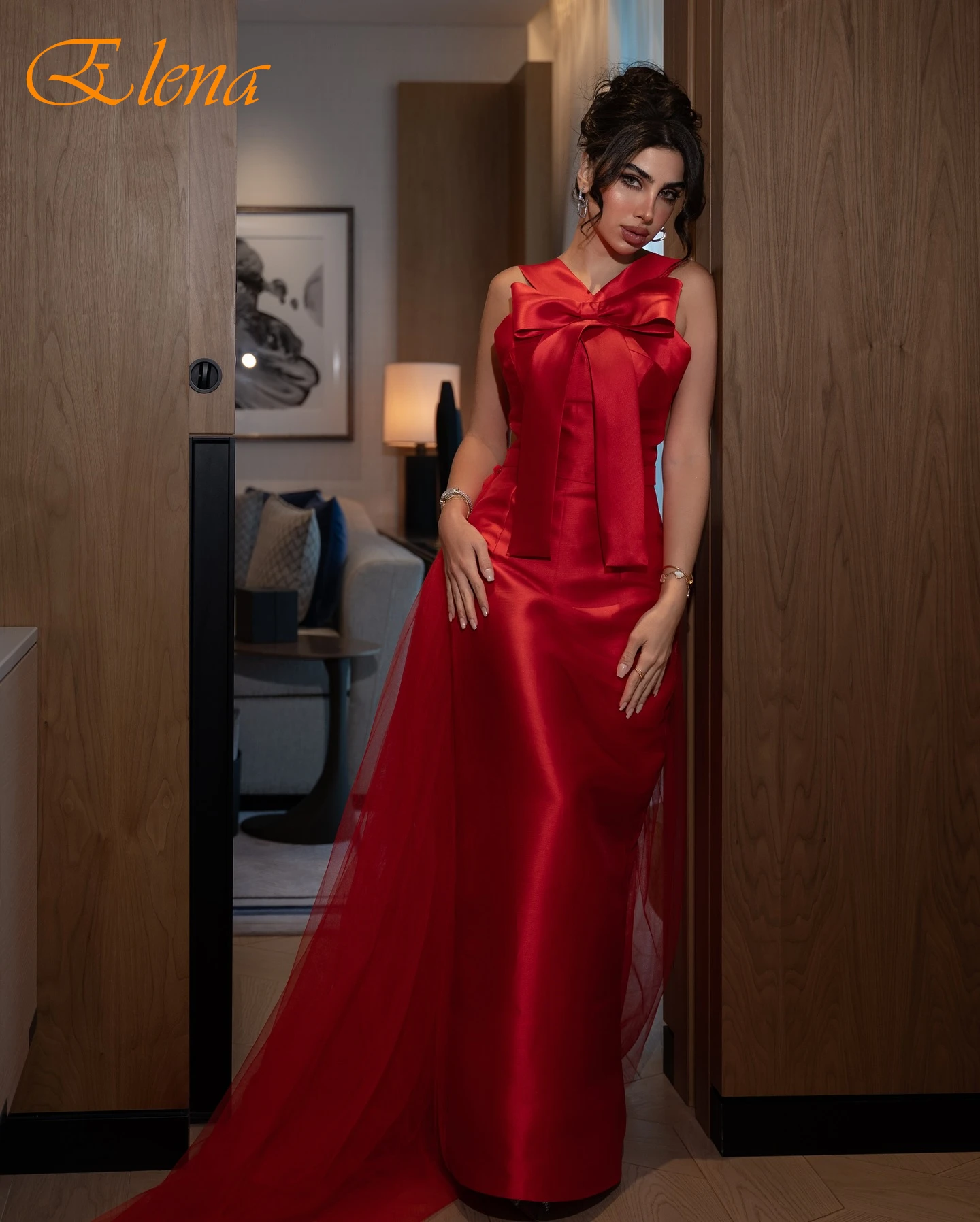 

Прямое элегантное вечернее платье без рукавов с v-образным вырезом по индивидуальному заказу, современные нежные платья на заказ, модное вечернее платье для выпускного вечера