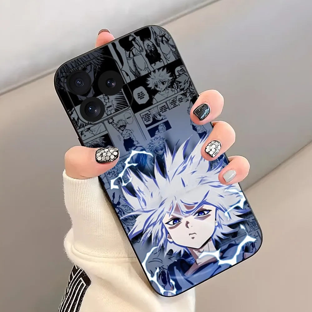 Anime hisoka caçador x caçadores caso de telefone para iphone 8 11 12 13 pro 14 15 mini x xr xs max plus escudo